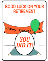 167x211 Free Good Luck On Your Retirement Printable Greeting Cards
