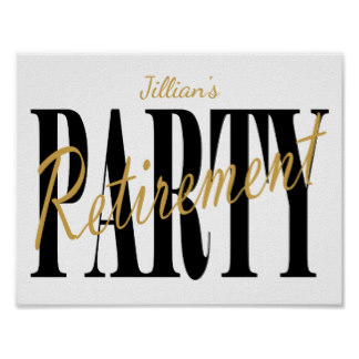 324x324 Retirement Party Posters Zazzle