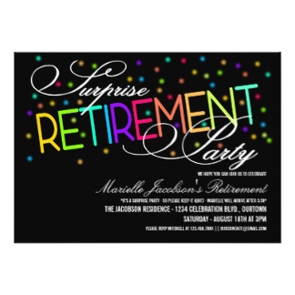 324x324 Surprise Retirement Party Invitations Amp Announcements Zazzle