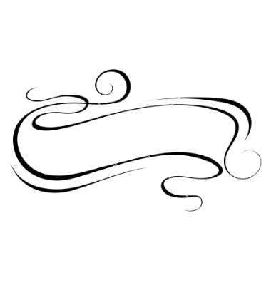 380x400 Calligraphy Ribbon Frame Banner Vector Great Clip Art