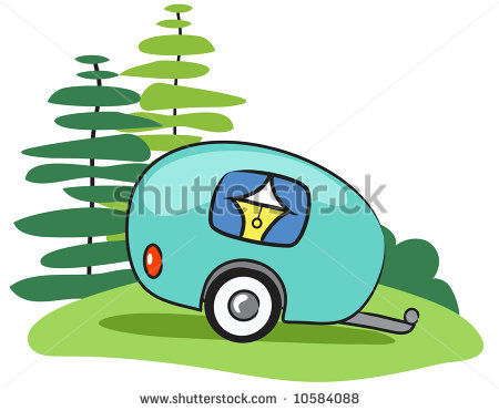 450x371 Vintage Camper Clipart