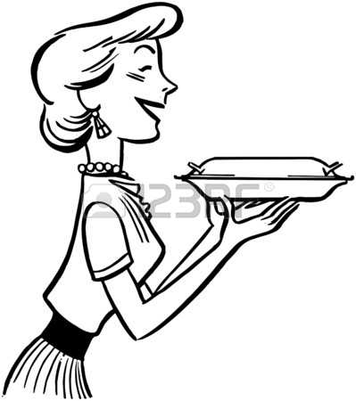 399x450 Retro Housewife Clipart