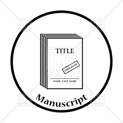 400x400 Manuscript Under Review Icon Royalty Free Vector Clip Art Image