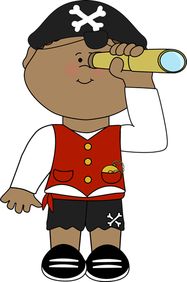 364x550 Pirate Looking Out Of Telescope Clip Art