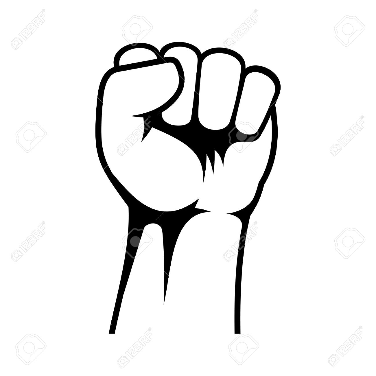1300x1300 Raised Fist Royalty Free Cliparts, Vectors, And Stock Illustration