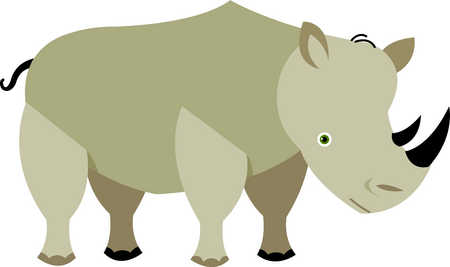 450x267 Rhino Clipart Drawn