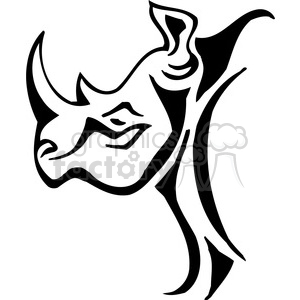 300x300 Royalty Free Rhino Design 385488 Vector Clip Art Image