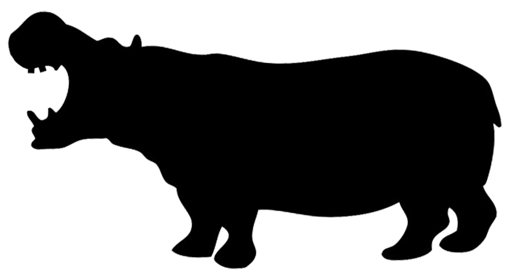 1004x538 Rhino Clipart Animal Shadow