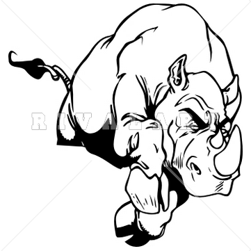 361x361 Rhino Clipart Sketch
