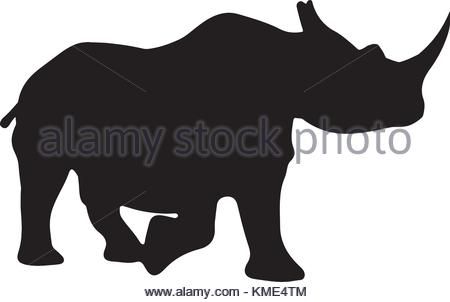 450x302 Vector Illustration Of Cartoon Rhino Stock Vector Art