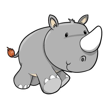 372x368 Rhino Clipart Rino