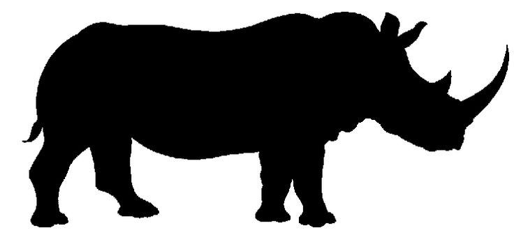 736x340 Rhinoceros Clipart