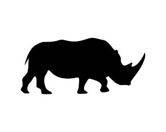 340x270 Rhinoceros Svg Etsy