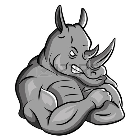 450x450 Rhinoceros Clip Art
