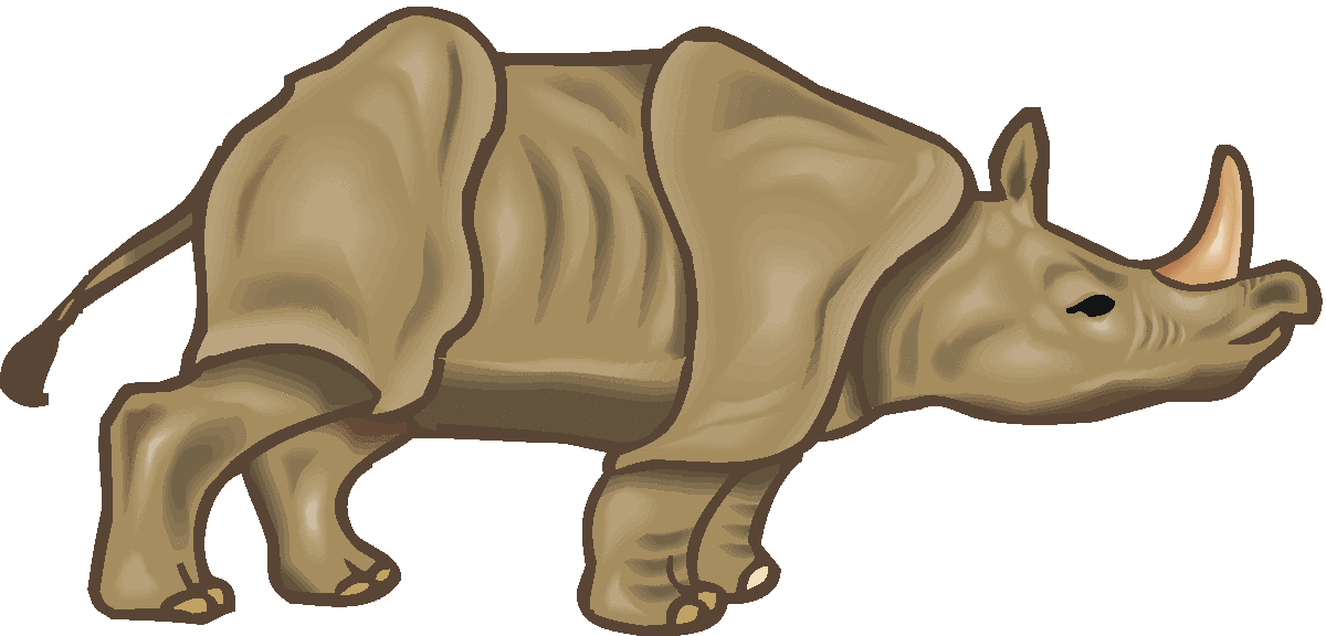 1200x576 Hunting Rhino Clipart