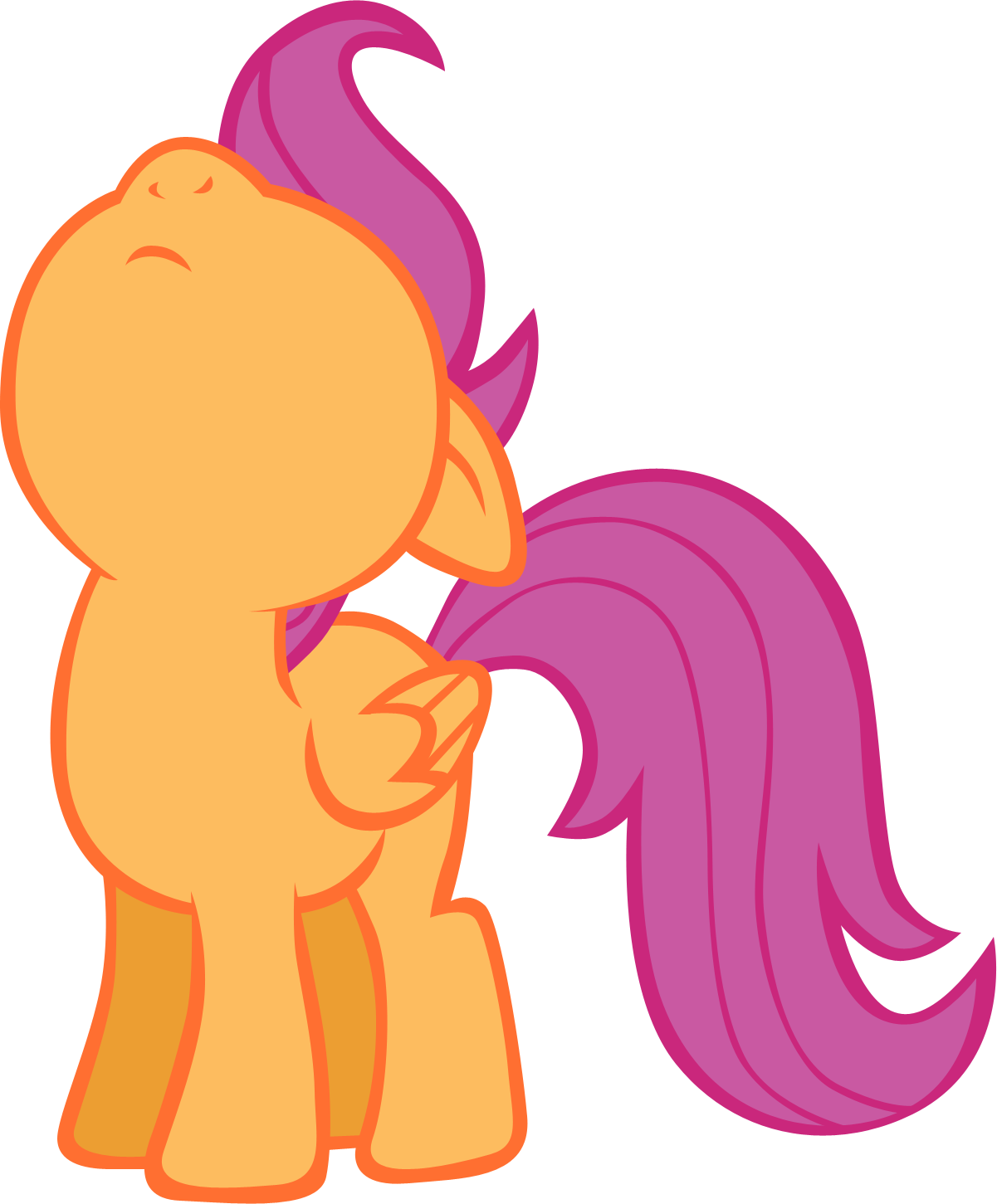 1201x1451 Scootaloo Looking Up Vector By Rhubarb Leaf