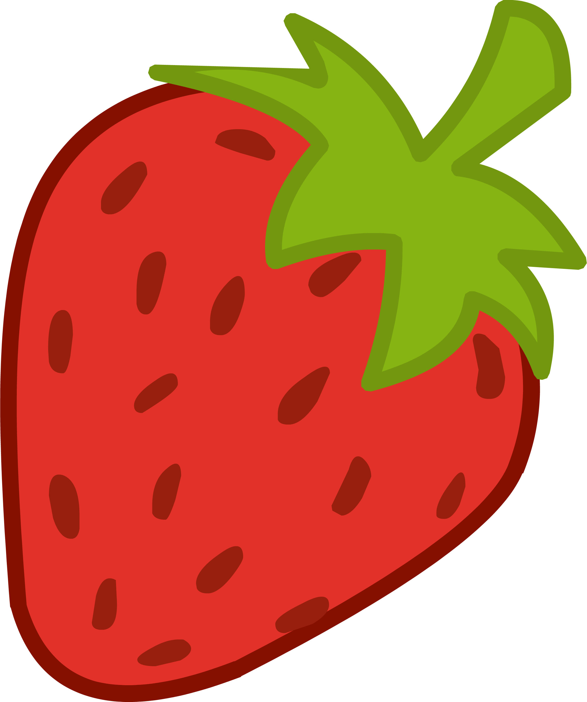 2412x2880 Strawberry Clipart Three