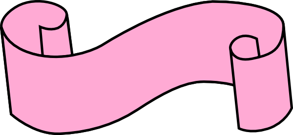 600x277 Purple Ribbon Clip Art