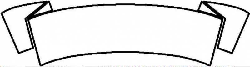 800x214 Simple Ribbon Banner Clip Art Clipart