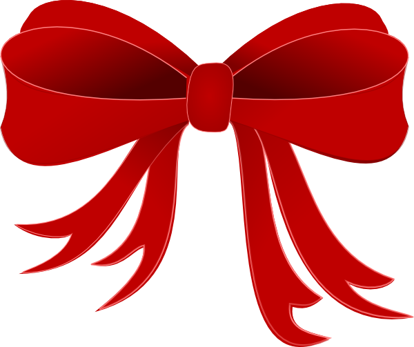 600x503 Red Bow Clip Art