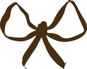 300x240 Simple Solid Ribbon Bow Clip Art