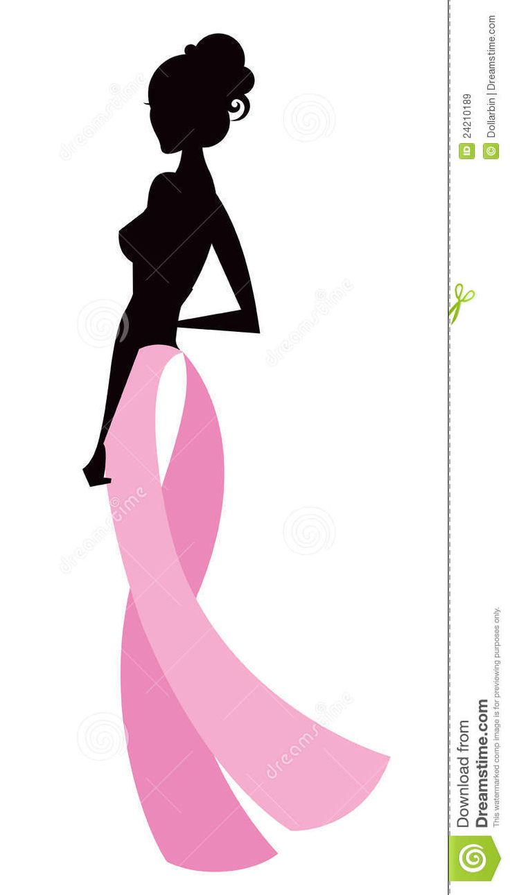 736x1292 Pink Awareness Ribbon Clipart