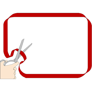 300x300 Ribbon Cutting Clipart