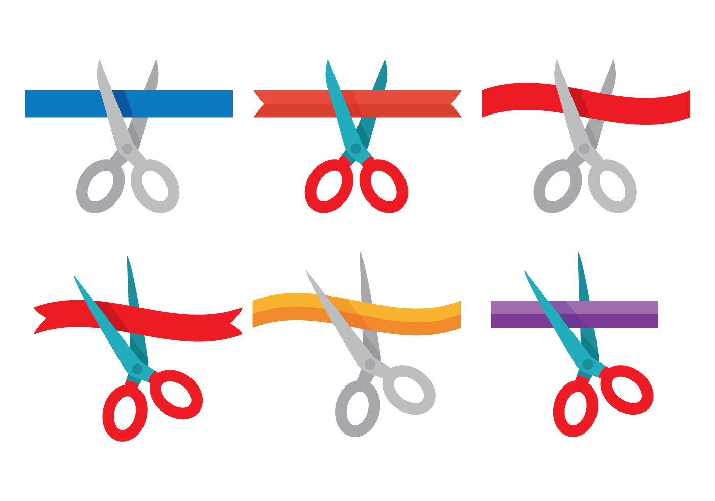 1400x980 Ribbon Cutting Free Vector Art