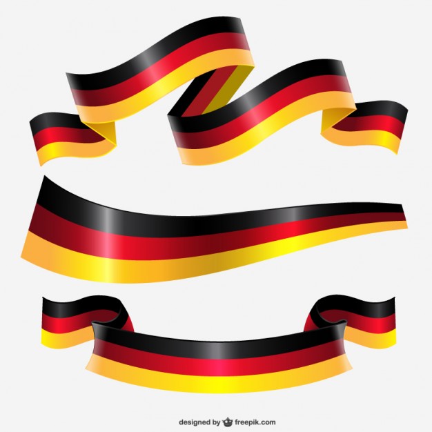 626x626 Germany Ribbon Flag Vector Free Download
