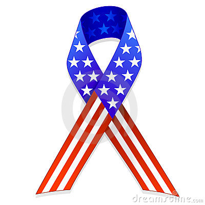400x400 American Flag Ribbon Clipart