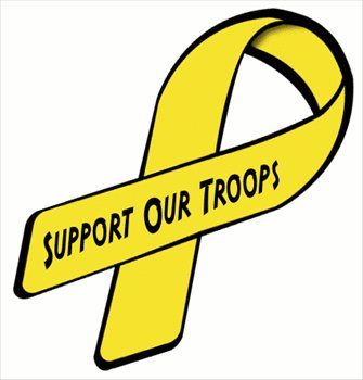 335x350 Free Ribbon Support Our Troops Clipart