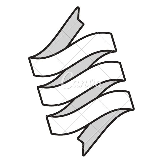 550x550 Ribbon Banner Decoration Icon Outline