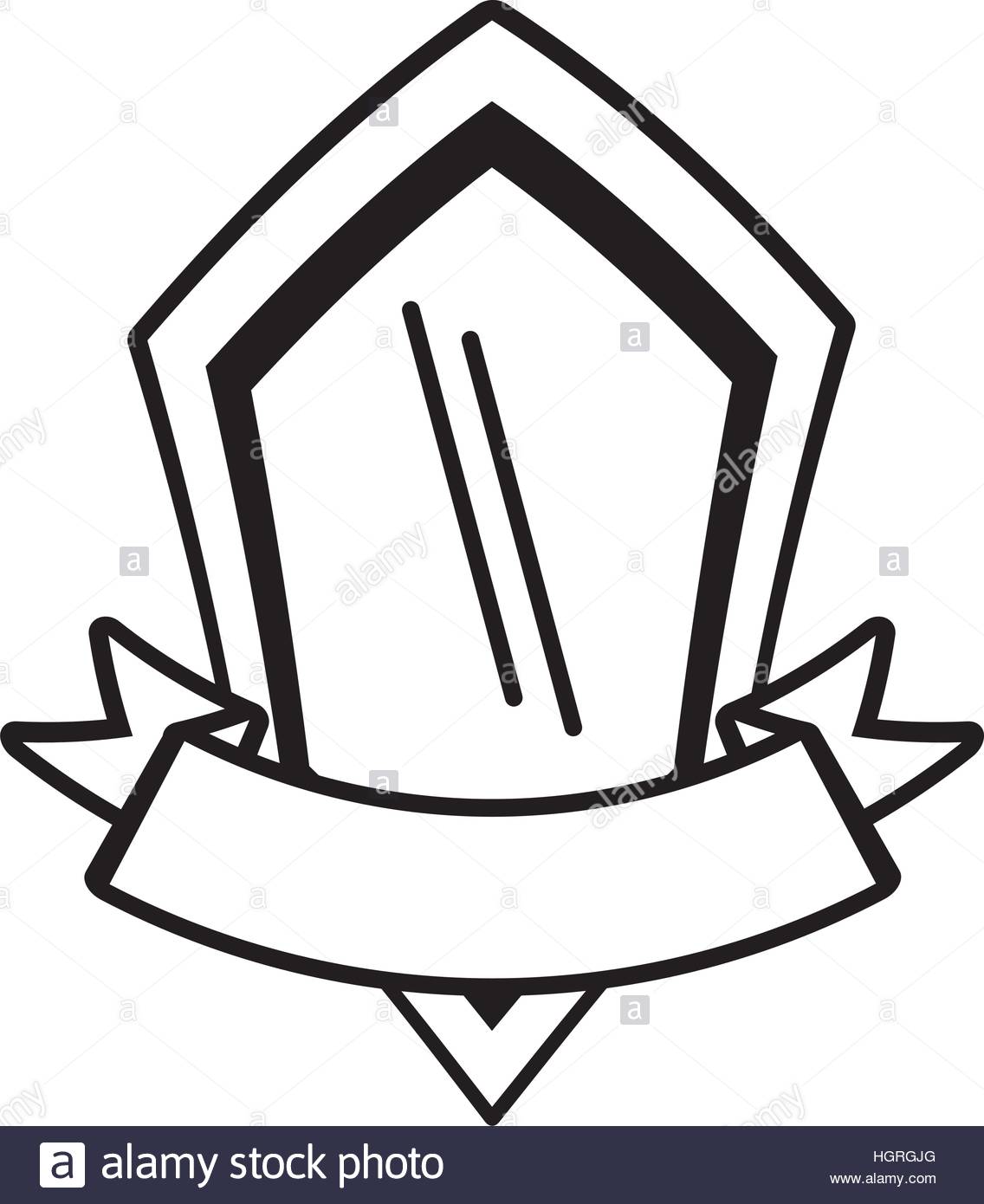 1136x1390 Shield Premium Badge Ribbon Outline Empty Vector Illustration Eps