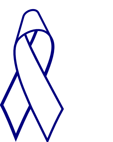 474x594 Blue Outline Cancer Ribbon Clip Art