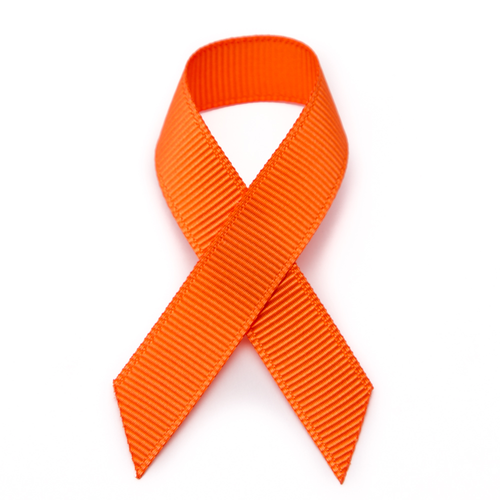 1000x1000 Grosgrain Stick On Orange Awareness Ribbons Pre Made