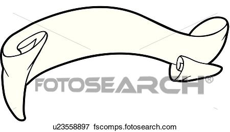 450x258 Clip Art Of Ribbon, Ribbons, Scroll, Scrolls, Banner, Banners