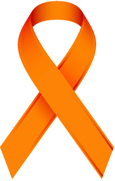 381x600 Orange Awareness Ribbon Clip Art