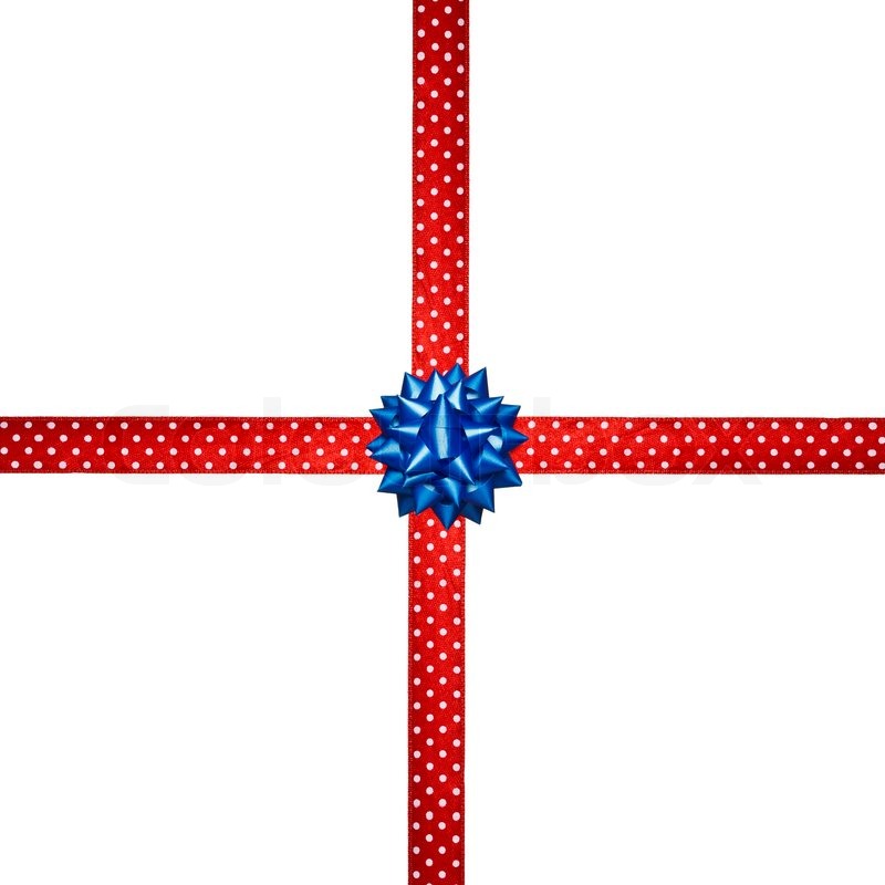 800x800 Dotted Ribon With Bow Isolated On White Stock Photo Colourbox