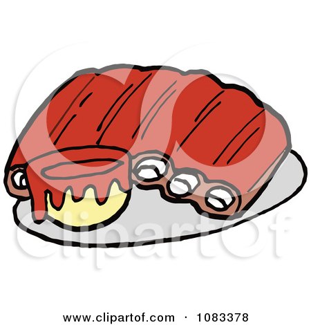 450x470 Barbeque Rib Sandwich Clip Art Cliparts
