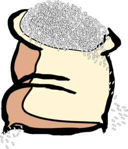 258x299 Bag Of Rice Clip Art