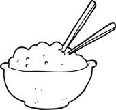 170x161 Clip Art Of Bowl Of White Rice With Fermented Natto K25626398
