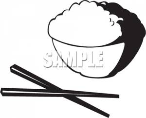300x242 Rice Clipart Chopstick
