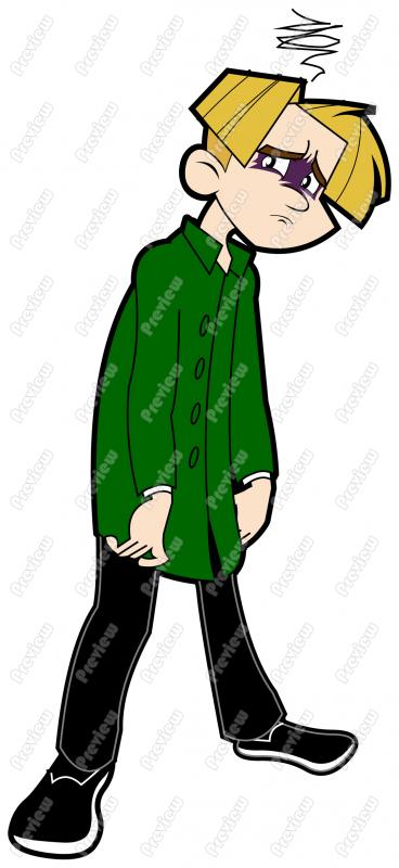 368x800 Sad Male Character Clip Art