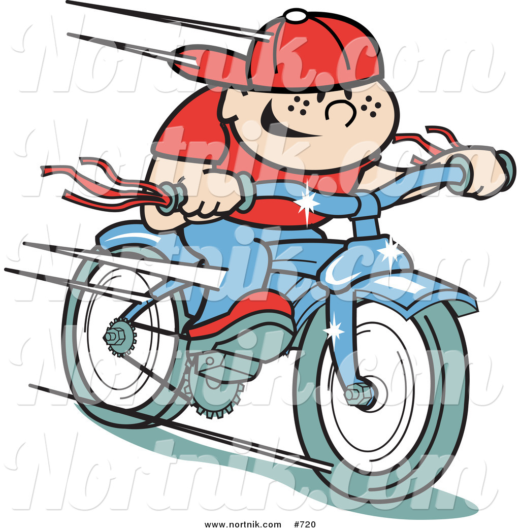1024x1044 Clipart Of Retro Boy Riding Bike By Andy Nortnik
