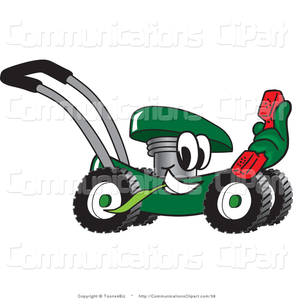 1024x1044 Communication Clipart Of A Green Lawn Mower Mascot Cartoon