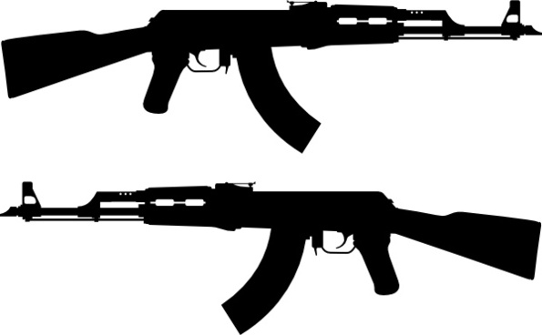 595x368 Ak 47 Vector Free Vector Download (63 Free Vector) For Commercial