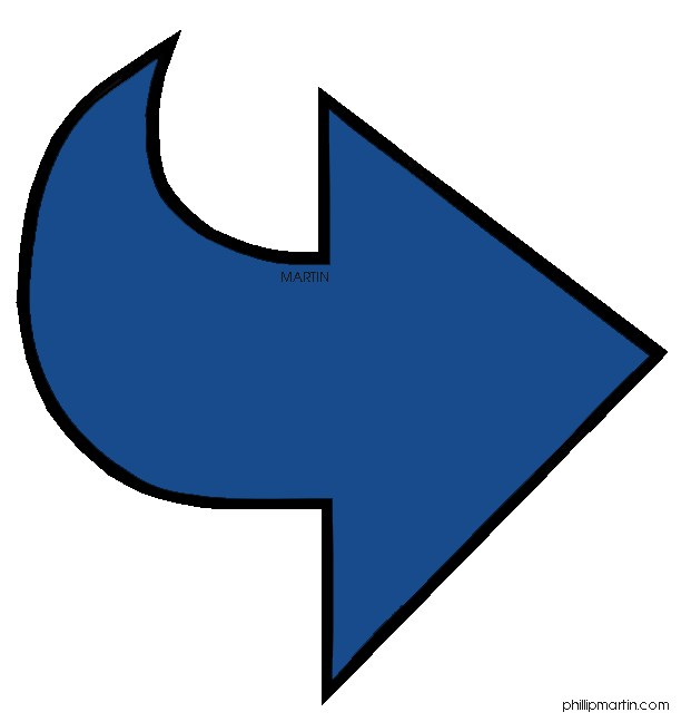 621x648 Right Clipart Blue Arrow