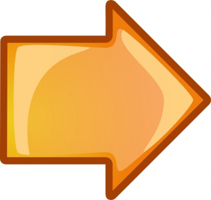 425x402 Arrow Orange Right Clip Art