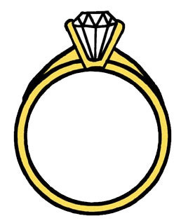 268x318 Two Wedding Rings Clipart