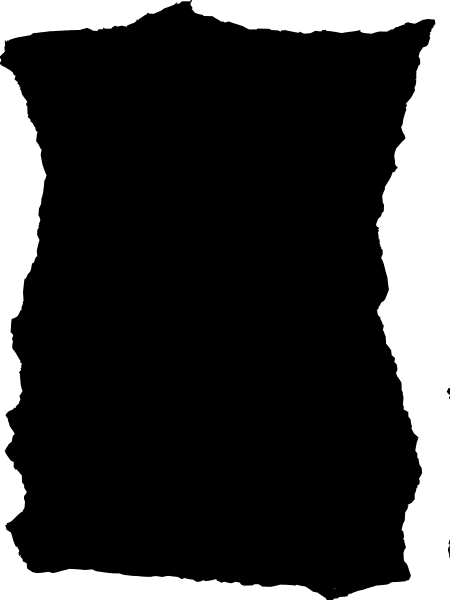 450x600 Torn Paper Black Clip Art
